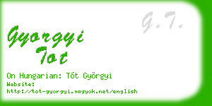 gyorgyi tot business card